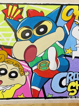 YANGYANG's Crayon Shin-chan GRID Hand drawing with marker